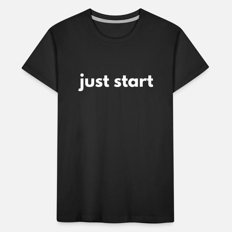 Évitez la procrastination Commencez simplement la motivation T-shirt bio Premium Enfant
