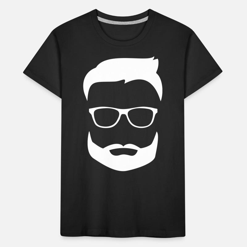 Beard glasses Kids' Premium Organic T-Shirt