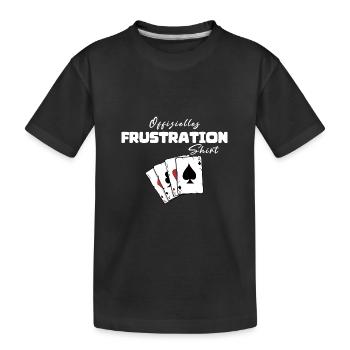 Frustration Official Shirt - Kids' Premium Organic T-Shirt - black - Front