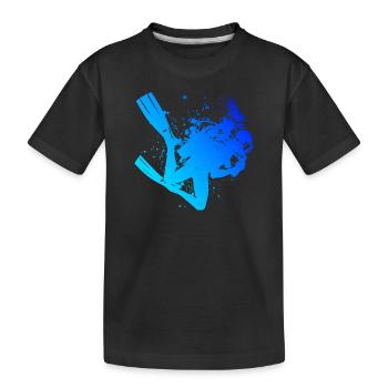 Free Dive Diver Scuba Taucher Damen Scuba Diver - Kinder Premium Bio T-Shirt - Schwarz - Vorne