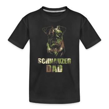Schnauzer - Kids' Premium Organic T-Shirt - black - Front