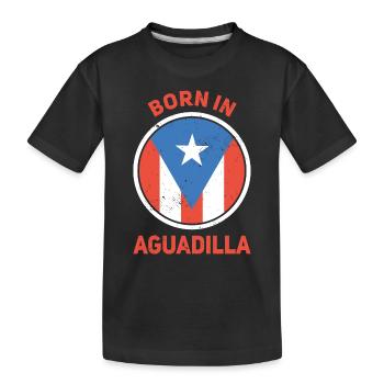 Aguadilla Puerto Rico - Kinder Premium Bio T-Shirt - Schwarz - Vorne