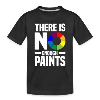 Acrylgießen Geschenke | Maler Kunst Leinwand Farbe - Kinder Premium Bio T-Shirt - Schwarz - Vorne