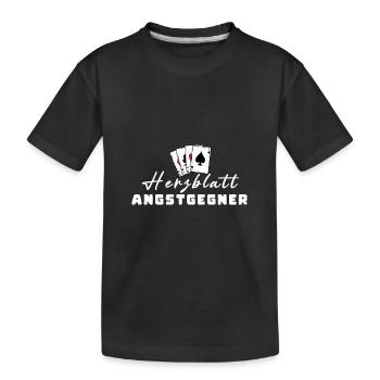 Sweetheart Fear Opponent - Kids' Premium Organic T-Shirt - black - Front