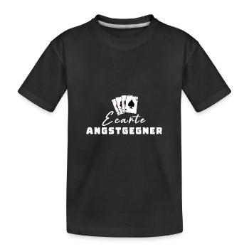 Ecarte Fear Opponent - Kids' Premium Organic T-Shirt - black - Front
