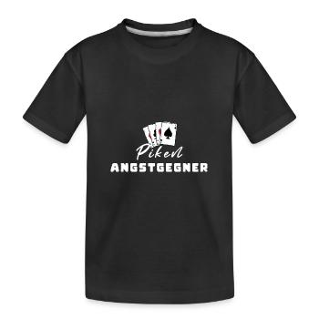 Piken Angstgegner - Kinder Premium Bio T-Shirt - Schwarz - Vorne