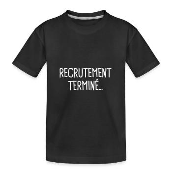 grossesse T-shirt futur grand frère grande soeur - T-shirt bio Premium Enfant - noir - Devant