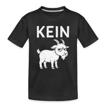 Lustiger Spruch Witzig Kein Bock Geschenkidee - Kinder Premium Bio T-Shirt - Schwarz - Vorne