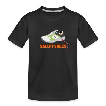 Chaussures intelligentes - T-shirt bio Premium Enfant - noir - Devant