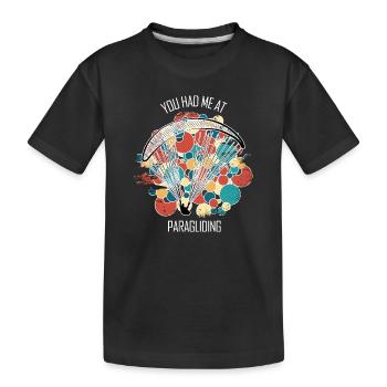 Parapente Gleitschirm Paragleiter Parapente - T-shirt bio Premium Enfant - noir - Devant