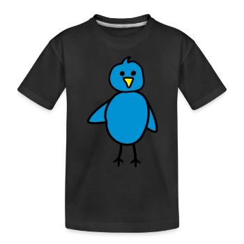 Vogel - Kinder Premium Bio T-Shirt - Schwarz - Vorne