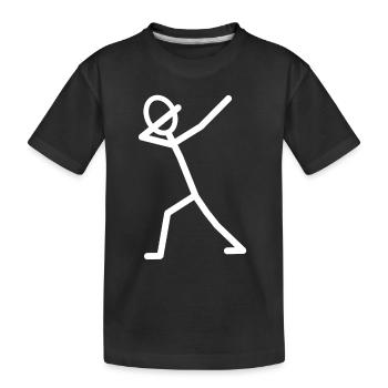 DAB DÄB Jubel Geschenkidee - Kinder Premium Bio T-Shirt - Schwarz - Vorne