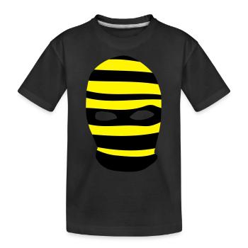 Sturmhaube - Kinder Premium Bio T-Shirt - Schwarz - Vorne