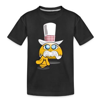 emoticon_recrute_2 - T-shirt bio Premium Enfant - noir - Devant
