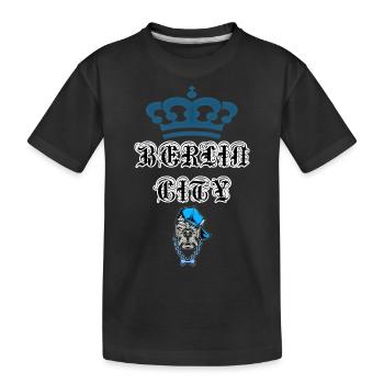 20220627 221407BERLIN CITY DOG - Kinder Premium Bio T-Shirt - Schwarz - Vorne