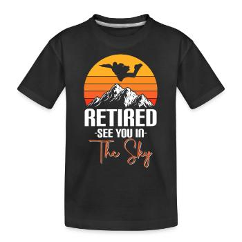 Parapente Sport Skydiver Pilote - T-shirt bio Premium Enfant - noir - Devant