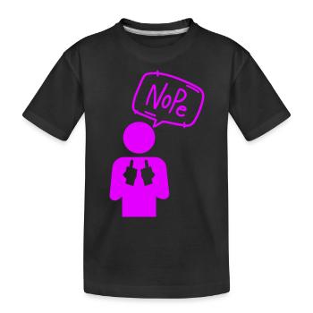 Non - T-shirt bio Premium Enfant - noir - Devant