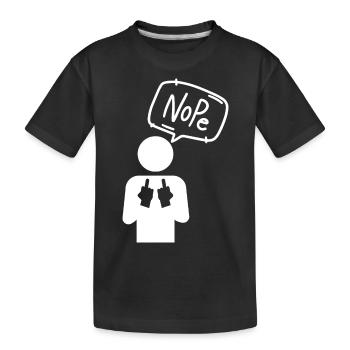 Non - T-shirt bio Premium Enfant - noir - Devant