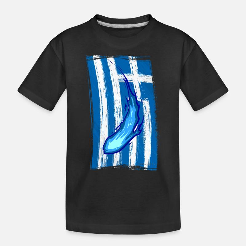 Greece Magic Drapeau Grec - T-shirt bio Premium Enfant - noir