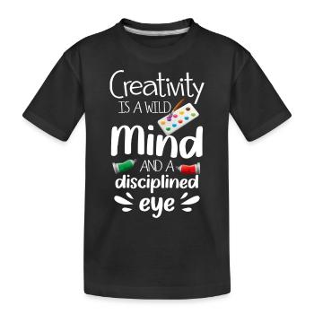 Maler Beruf Lackiererin Handwerk - Kinder Premium Bio T-Shirt - Schwarz - Vorne