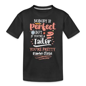 Fil à coudre Closer Tailor Bespoke - T-shirt bio Premium Enfant - noir - Devant