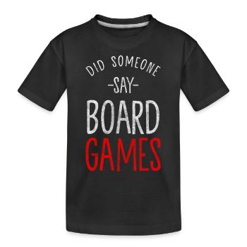 Brettspiel Rollenspieler - Kinder Premium Bio T-Shirt - Schwarz - Vorne