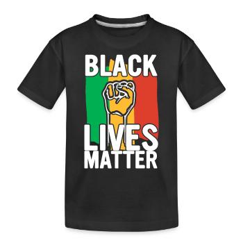 Black History Month Black History - Kinder Premium Bio T-Shirt - Schwarz - Vorne