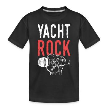 Rock Music Quote - Kids' Premium Organic T-Shirt - black - Front