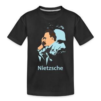 Nietzsche - Kids' Premium Organic T-Shirt - black - Front