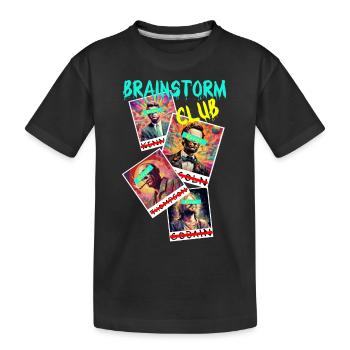ChinCheck - Kinder Premium Bio T-Shirt - Schwarz - Vorne