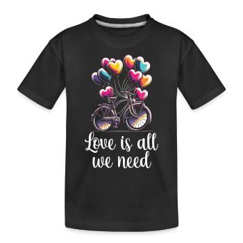 Lyrics Music Lovers Songwriters Music Festival - Kids' Premium Organic T-Shirt - black - Front