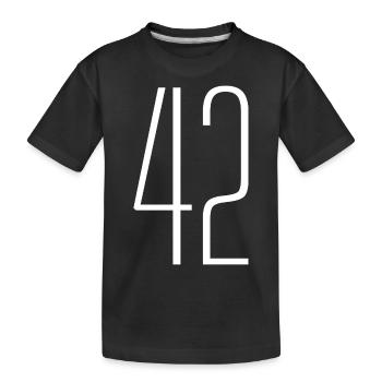 42 - Kids' Premium Organic T-Shirt - black - Front
