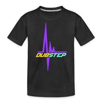 Dub Step Techno Musique Pulsation Fréquence cardiaque - T-shirt bio Premium Enfant - noir - Devant
