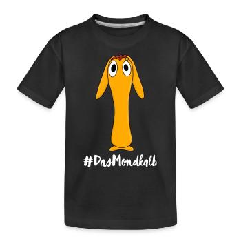 Moon calf Pii - Kids' Premium Organic T-Shirt - black - Front