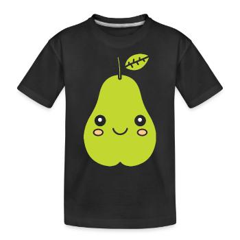 Poire - T-shirt bio Premium Enfant - noir - Devant