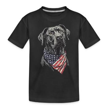 Deutsche Dogge - Kinder Premium Bio T-Shirt - Schwarz - Vorne