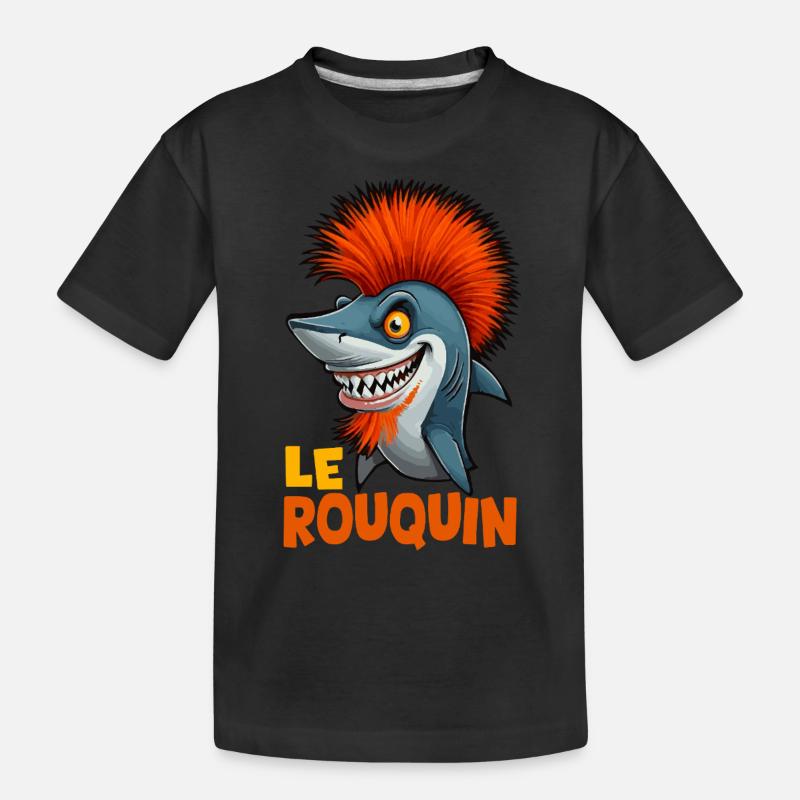 Der Rotschopf - Kinder Premium Bio T-Shirt - Schwarz