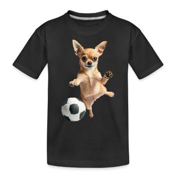 Chihuahua - Kinder Premium Bio T-Shirt - Schwarz - Vorne