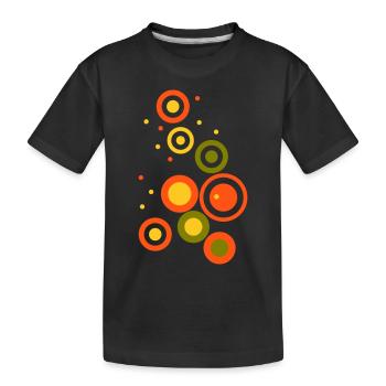 Kreise - Kinder Premium Bio T-Shirt - Schwarz - Vorne