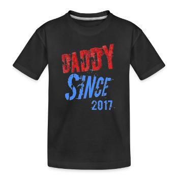 DADY SINCE - Kinder Premium Bio T-Shirt - Schwarz - Vorne
