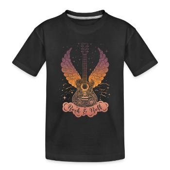 Rock & Roll Guitar - T-shirt bio Premium Enfant - noir - Devant