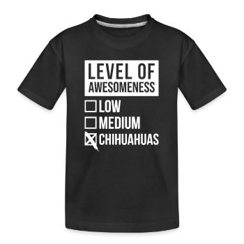 Chihuahua - T-shirt bio Premium Enfant - noir - Devant