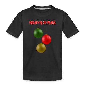 HEAVY X-MAS, traditionell - Kinder Premium Bio T-Shirt - Schwarz - Vorne