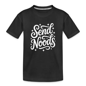Send Noods Ramen - Kinder Premium Bio T-Shirt - Schwarz - Vorne