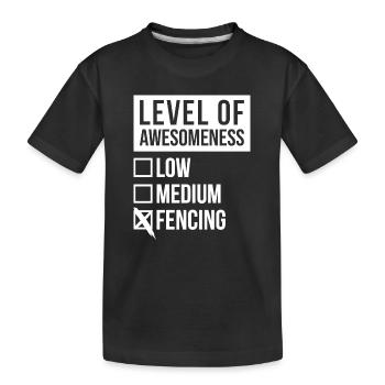 Escrime Escrime - T-shirt bio Premium Enfant - noir - Devant
