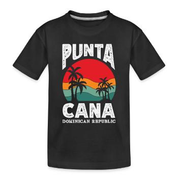 Drapeau de la République dominicaine Dom Rep Pride - T-shirt bio Premium Enfant - noir - Devant