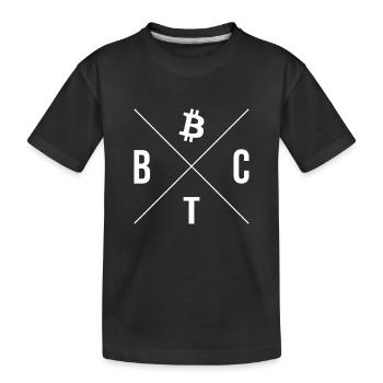 Bitcoin - 21 millions - Cryptomonnaie - T-shirt bio Premium Enfant - noir - Devant