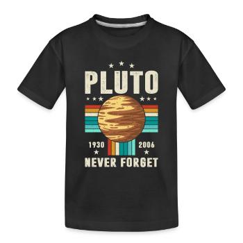 pluton n’oublie jamais Graphique - T-shirt bio Premium Enfant - noir - Devant