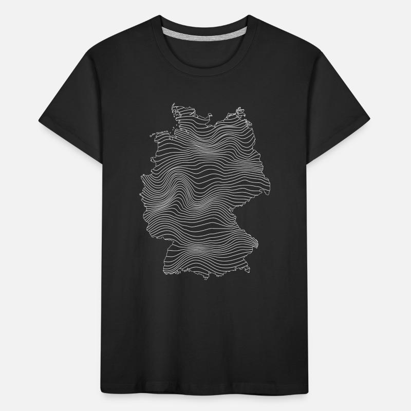 Germany Abstract Map Kinder Premium Bio T-Shirt