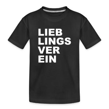 Llieblingsverein - Verein - Kinder Premium Bio T-Shirt - Schwarz - Vorne